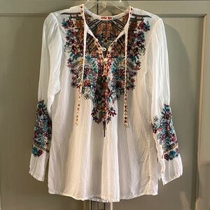 Johnny Was Sheesoh Blouse Size M *see note